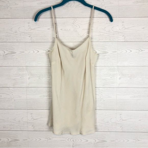 PERUVIAN CONNECTION IVORY CREAM SLEEVELESS NIGHT GOWN TANK TOP SIZE SMALL - Picture 1 of 10